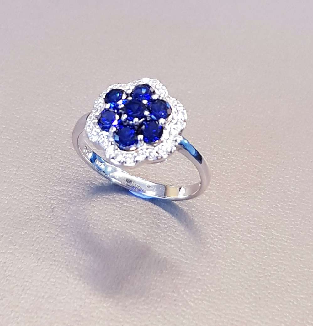 Floral Sapphire Ring