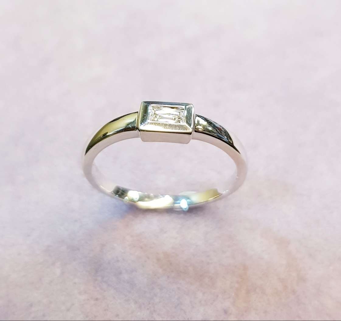 Bezel Diamond Ring