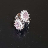 Morganite Cluster Earring
