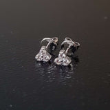 Trio Diamond Simulants Earrings