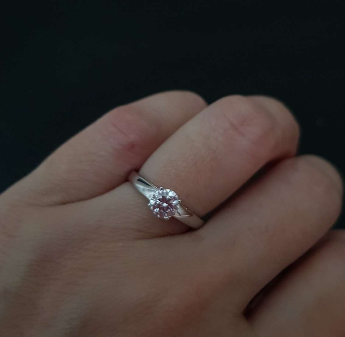 0.75 carats Scintilli Engagement Ring