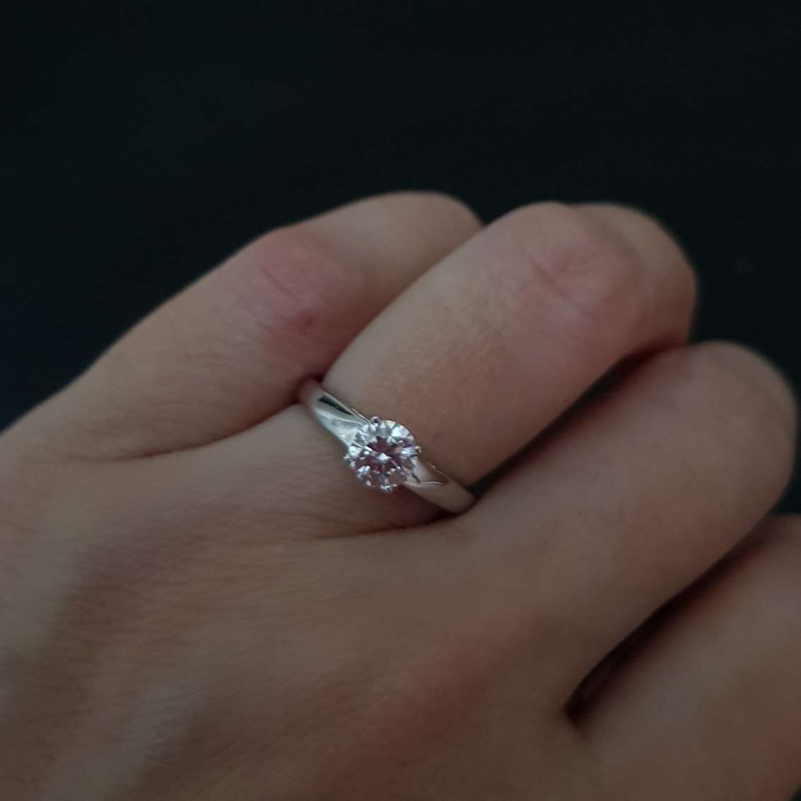 0.75 carats Scintilli Engagement Ring