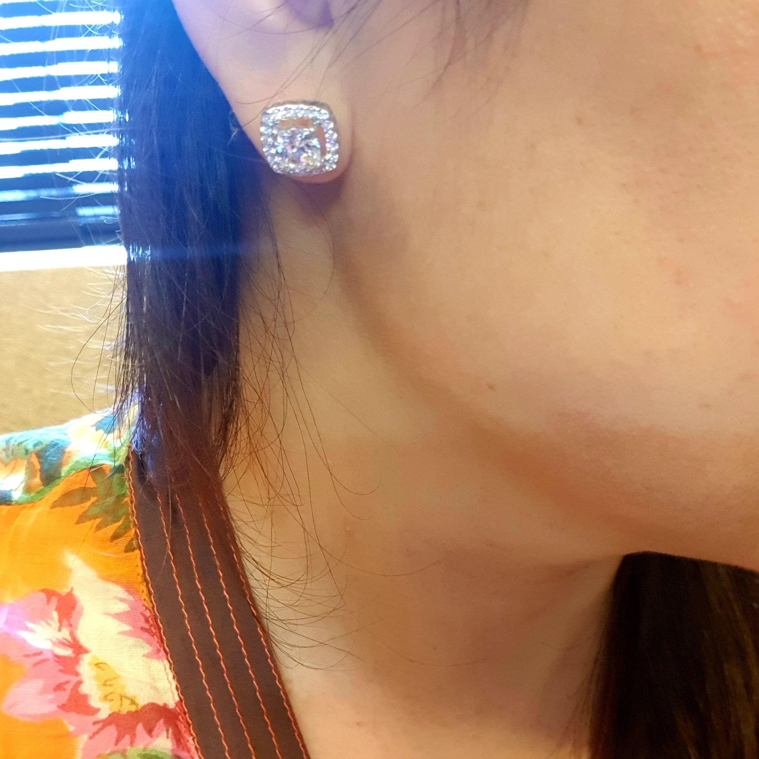 Tiffany Cushion Scintilli Earrings