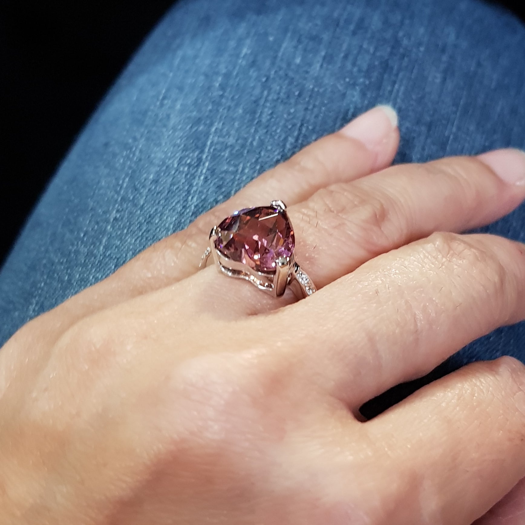 Pink Tourmaline Ring