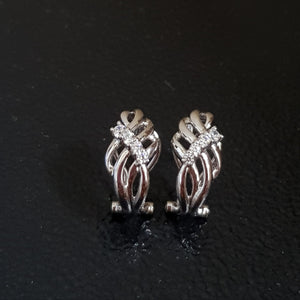 Infinity Diamond Simulants Earrings