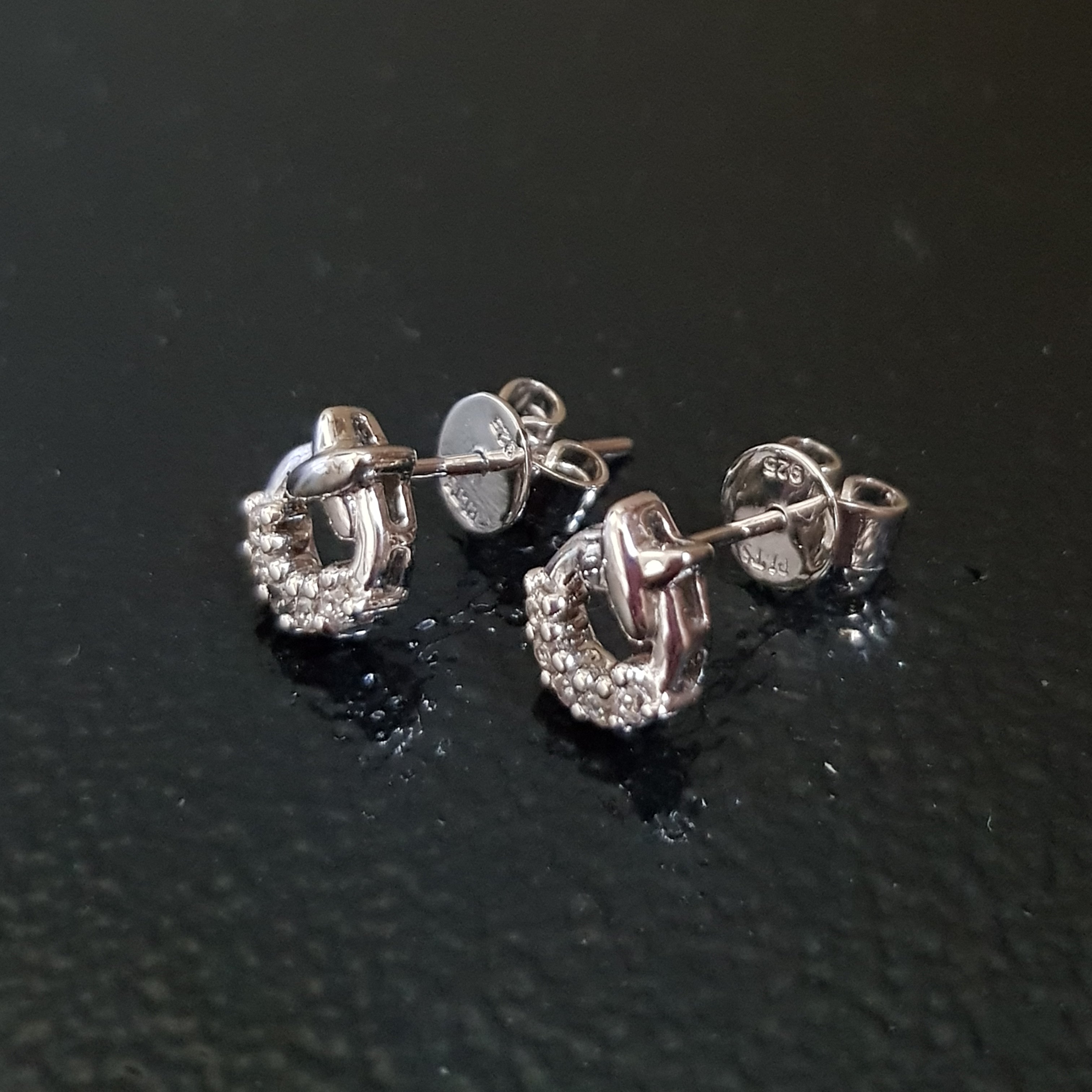 Micro Pave Criss Cross Earring