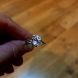 2.15 ct Centauri Star Engagement Ring