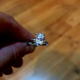 2.15 ct Centauri Star Engagement Ring