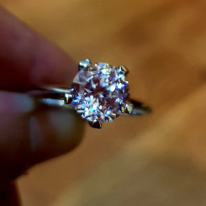 2.15 ct Centauri Star Engagement Ring
