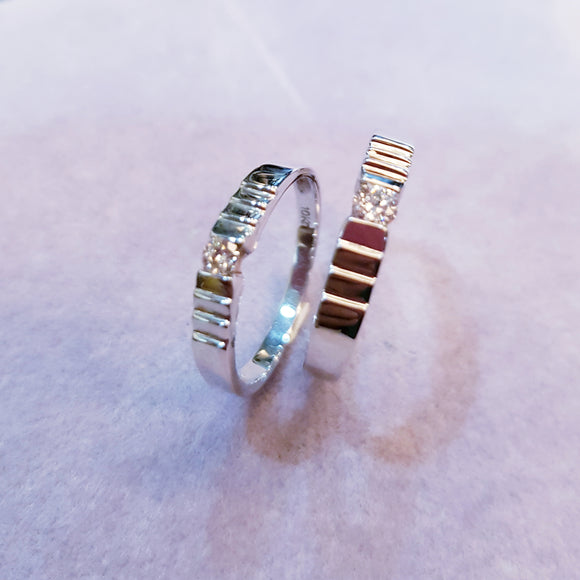 H1 Ladders Diamond Wedding Band