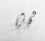 4 mm Glossy with Design Wedding band