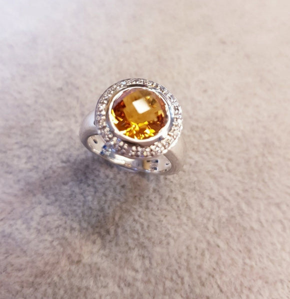 Modern Classic Bezel Ring