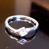 Bezel Princess-cut Ring
