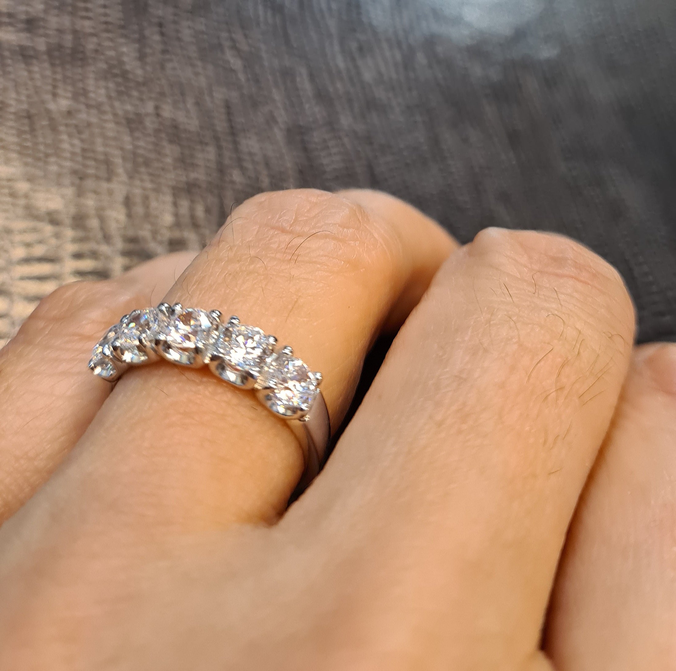 Eternity Simulated Diamond Ring