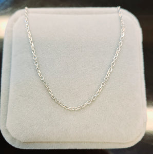 Oval Sterling Silver Chain