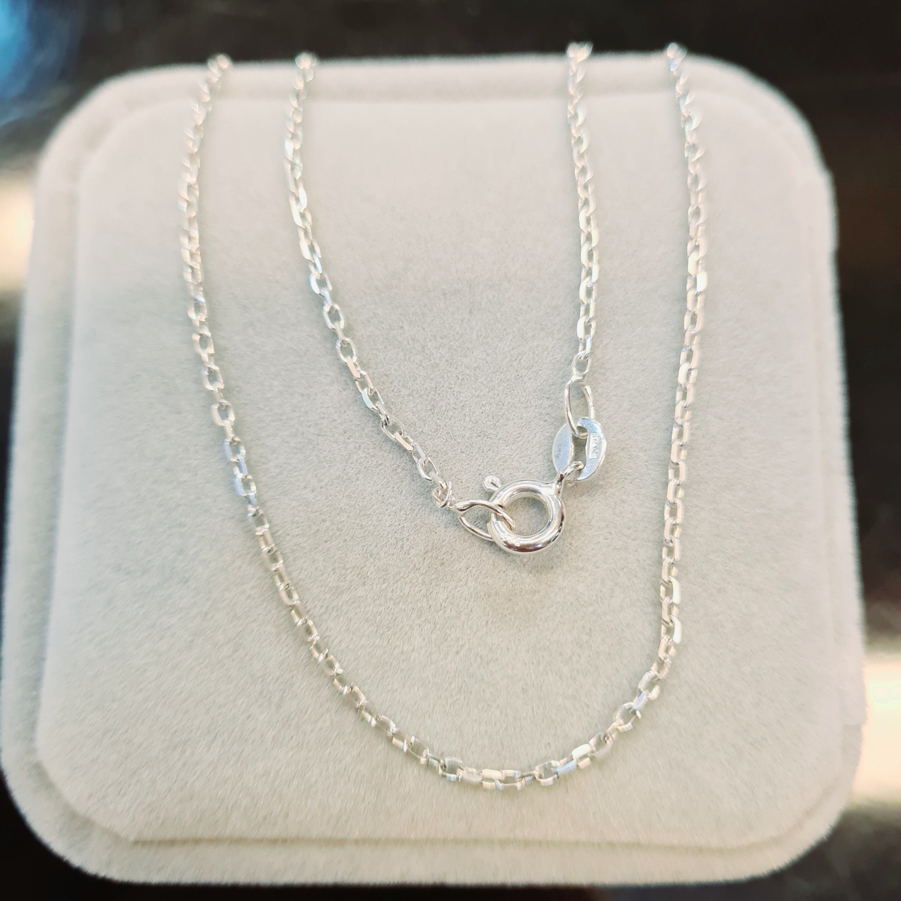 Oval Sterling Silver Chain