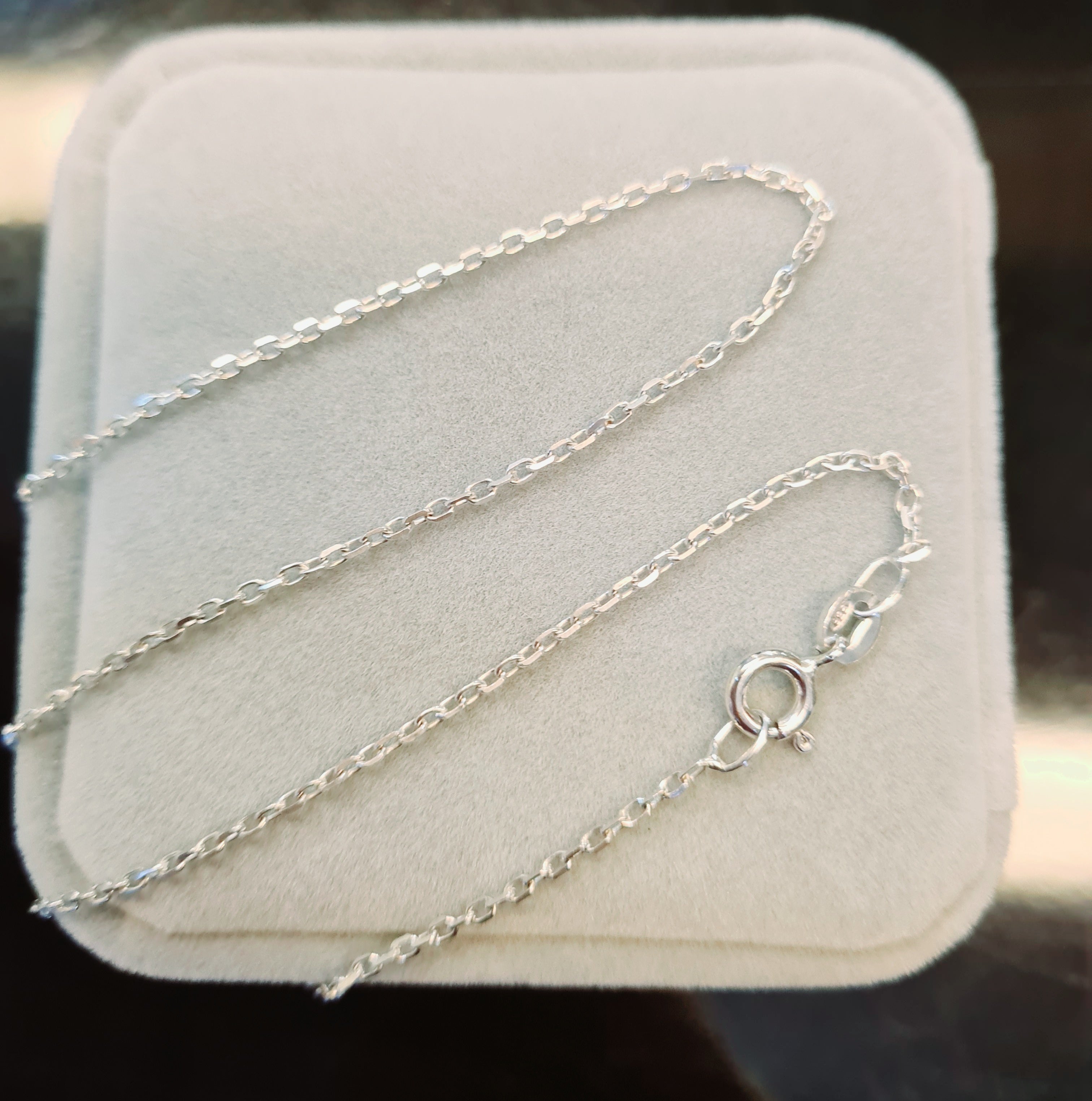 Oval Sterling Silver Chain