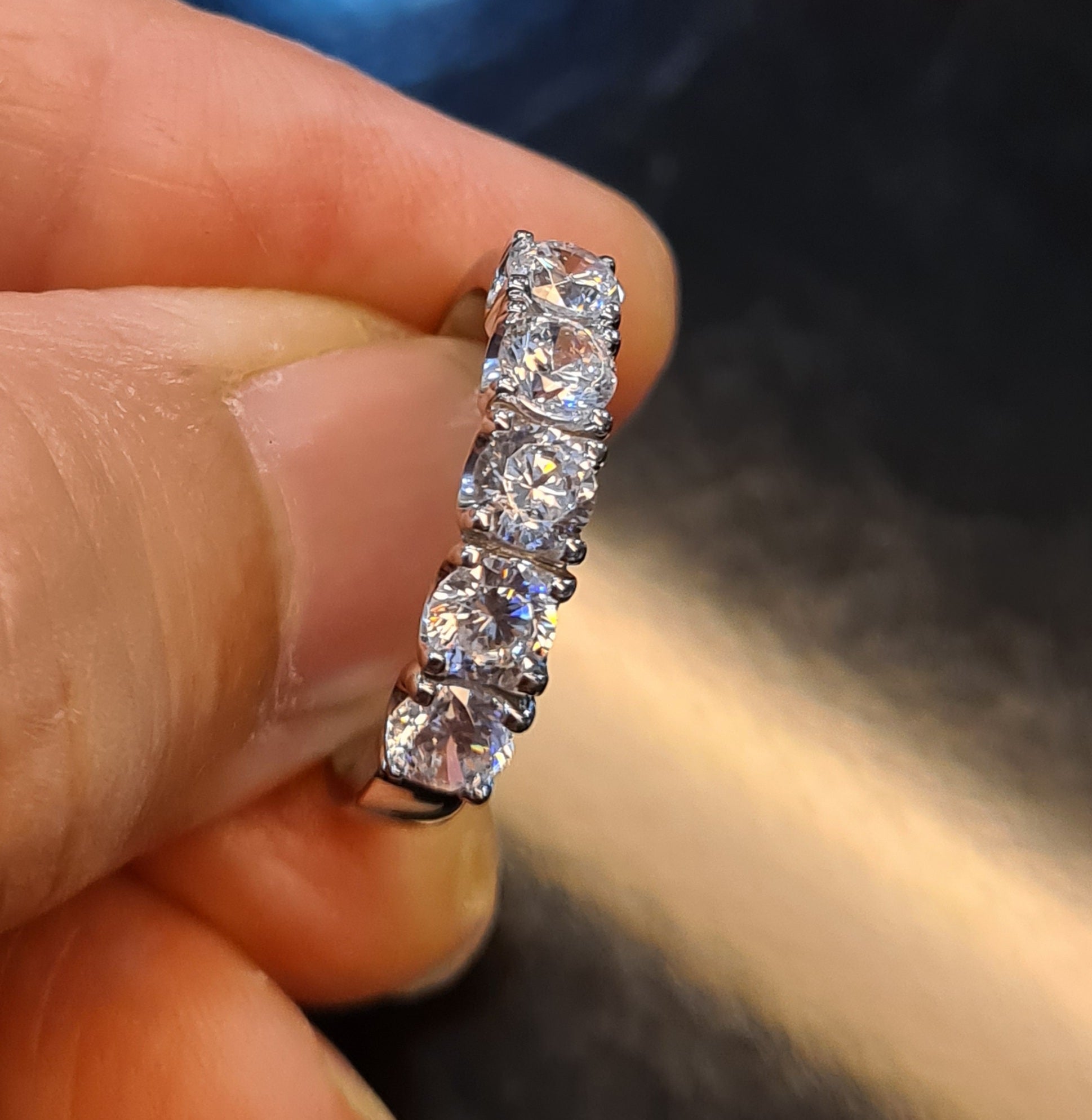 Eternity Simulated Diamond Ring