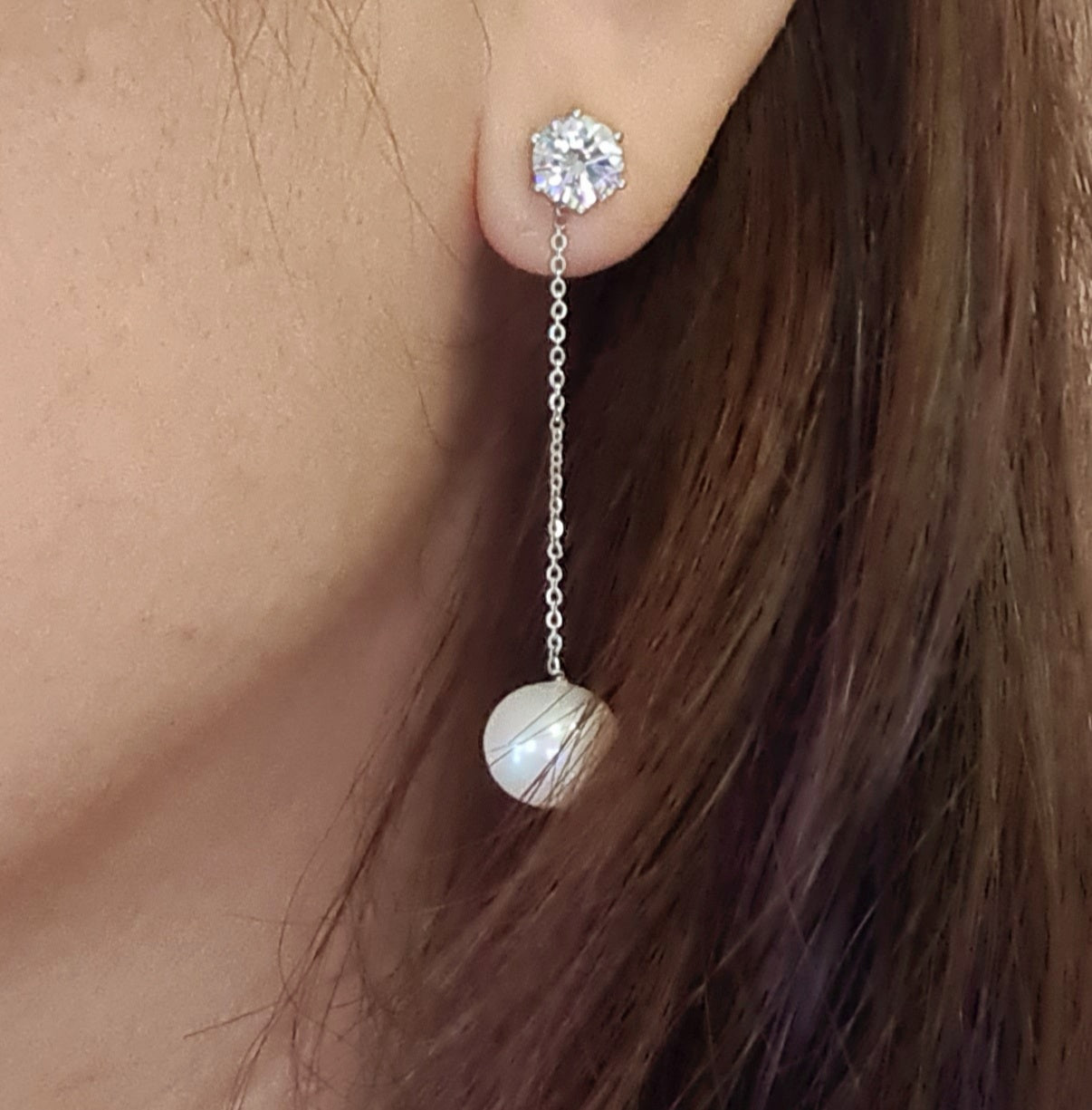 Beautiful Pearl Tassels Earrings