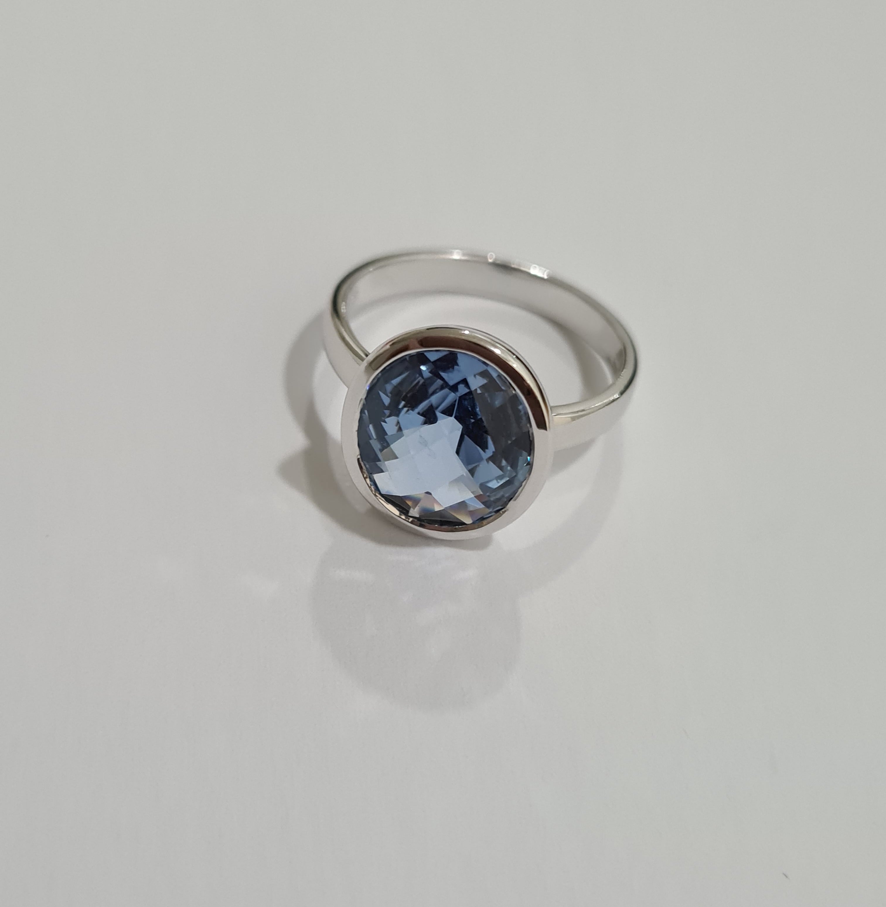 Bezel Aquamarine Ring