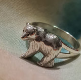 Bear Sterling silver Ring