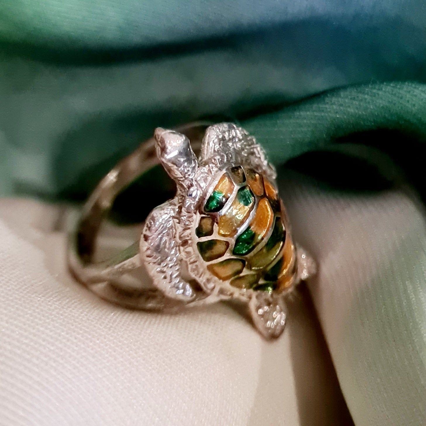 Sterling silver Baby Sea Turtle Ring