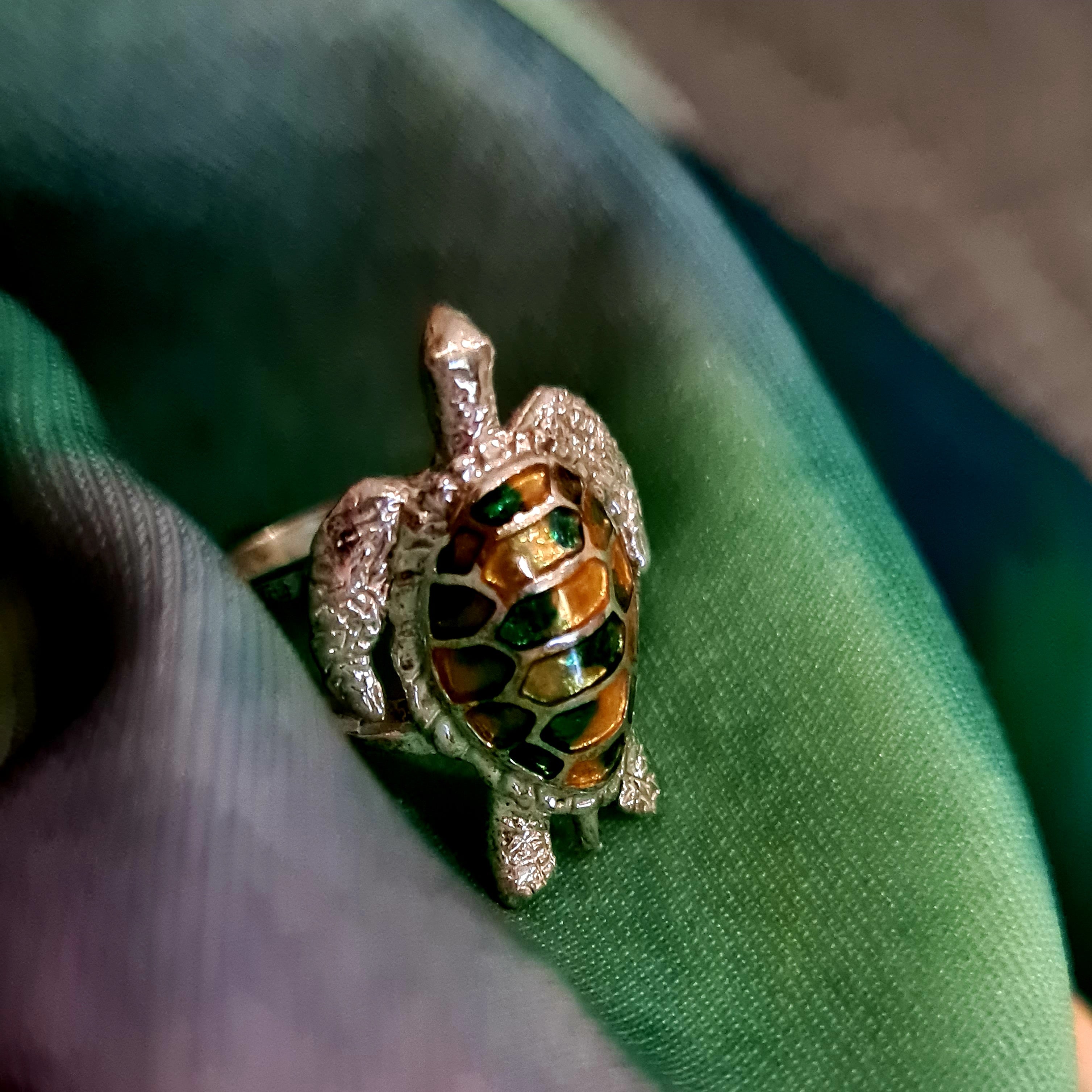 Sterling silver Baby Sea Turtle Ring