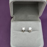 0.50 carat Diamond Simulants Solitaire Earrings