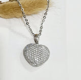 Pave Heart Pendant