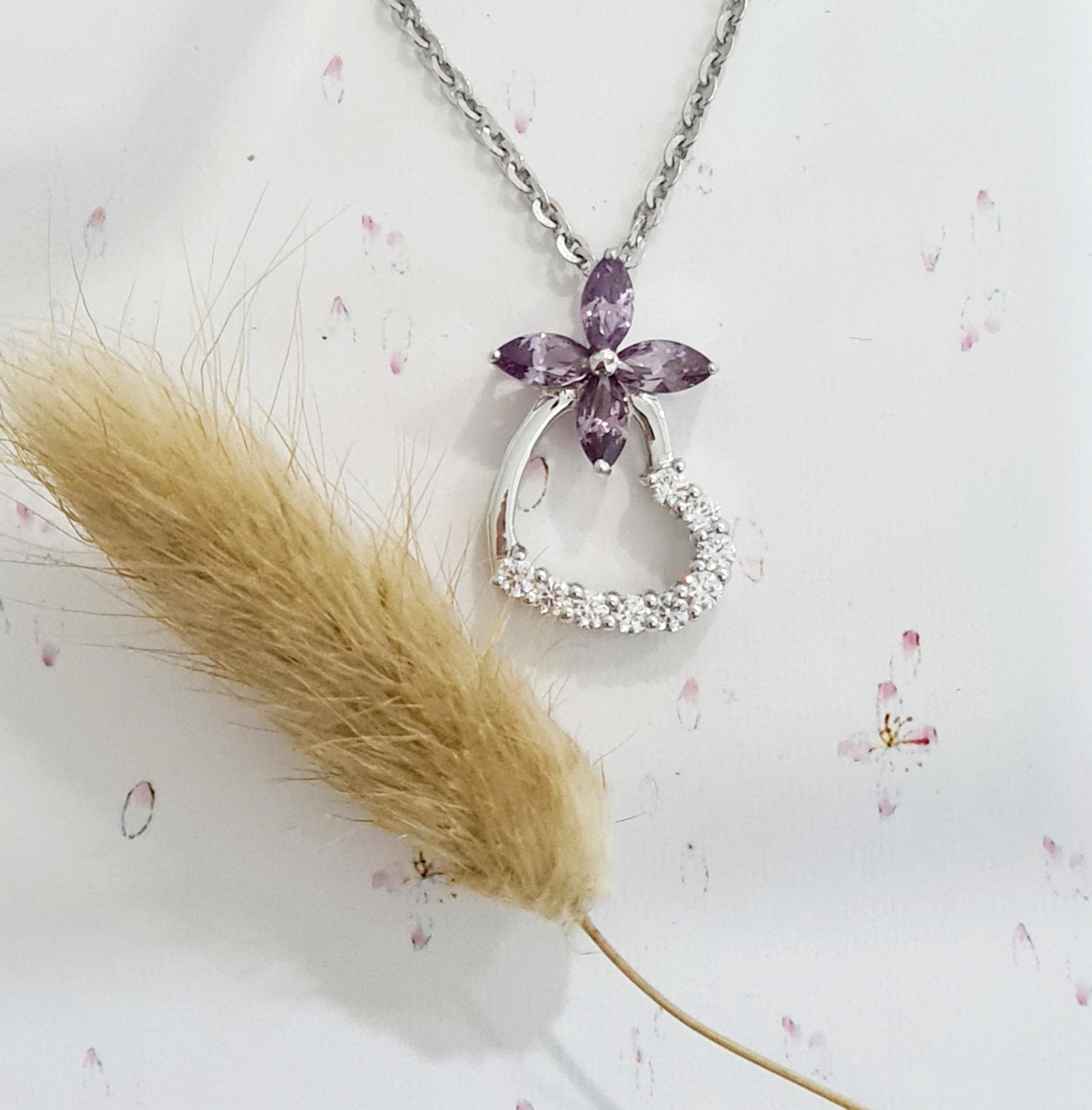 Alexandrite Clover Pendant