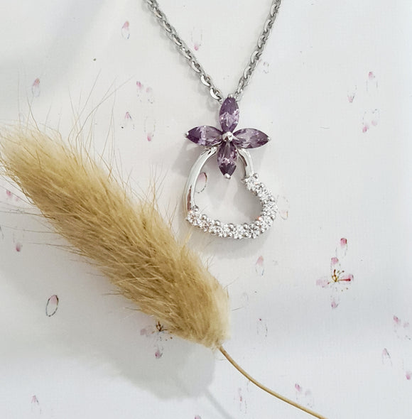 Alexandrite Clover Pendant