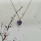 Heart shape Amethyst Pendant