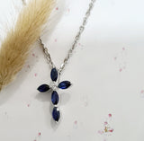 Sapphire Cross Pendant