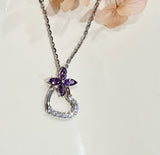 Beautiful Amethyst Clover Pendant