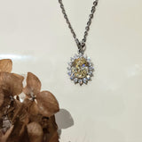 Stunning Simulated Canary Pendant