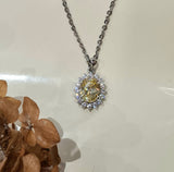 Stunning Simulated Canary Pendant