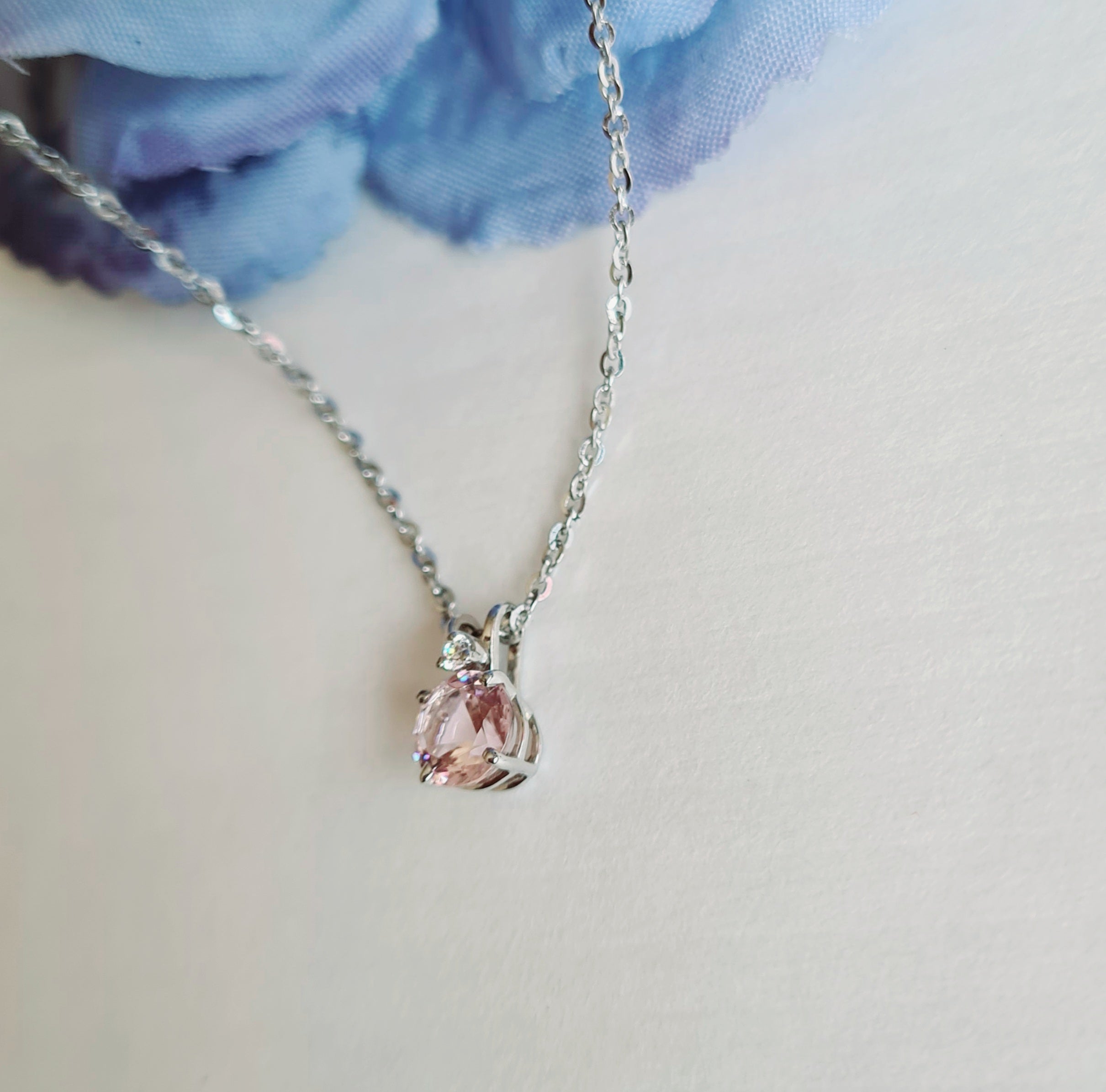 Dainty Morganite Necklace