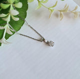 0.35 carats Diamond Simulants Solitaire  Necklace