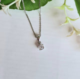 0.35 carats Diamond Simulants Solitaire  Necklace