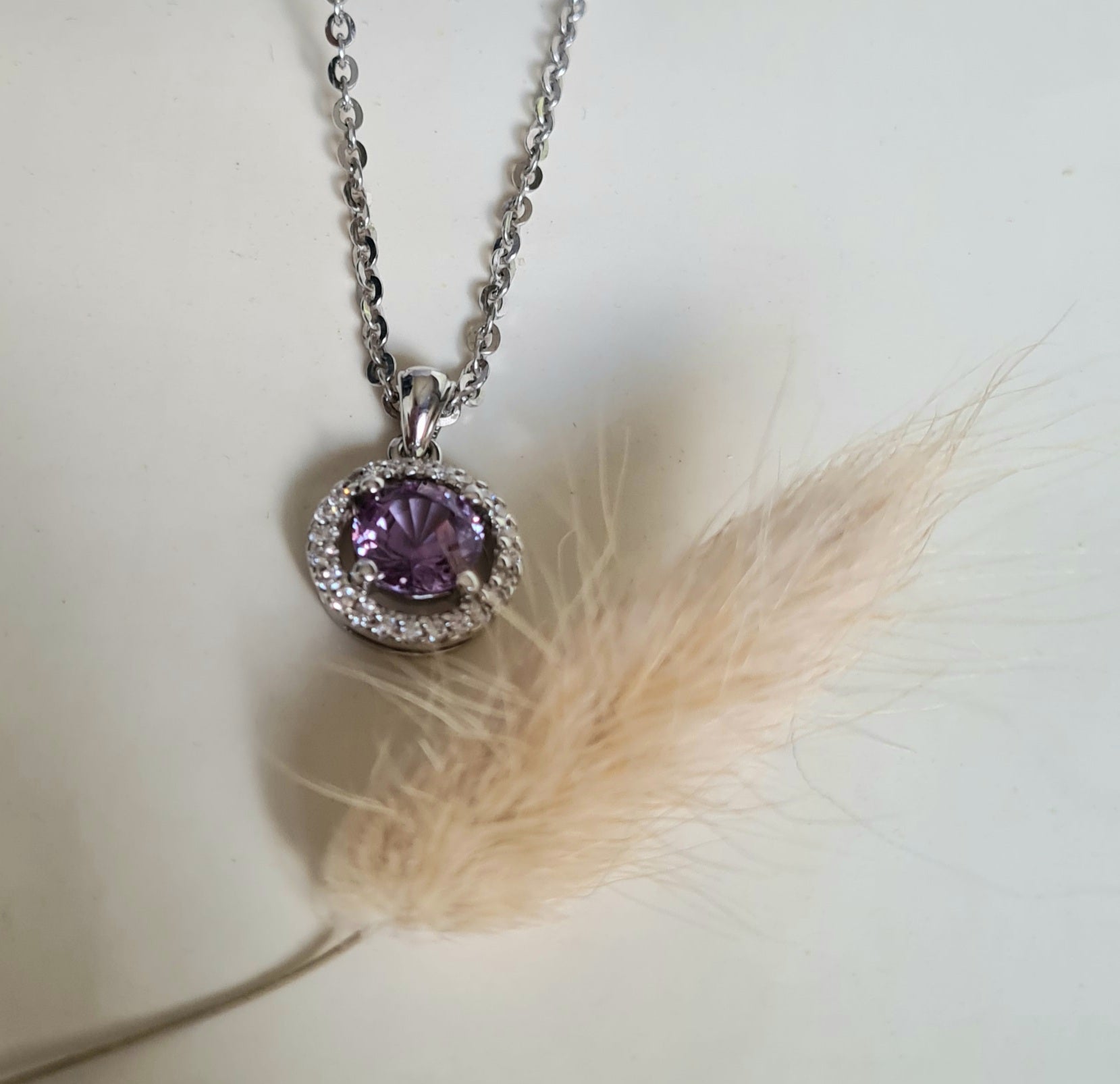 Halo Alexandrite Pendant