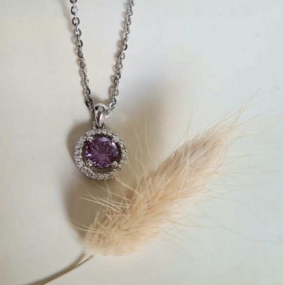 Halo Alexandrite Pendant