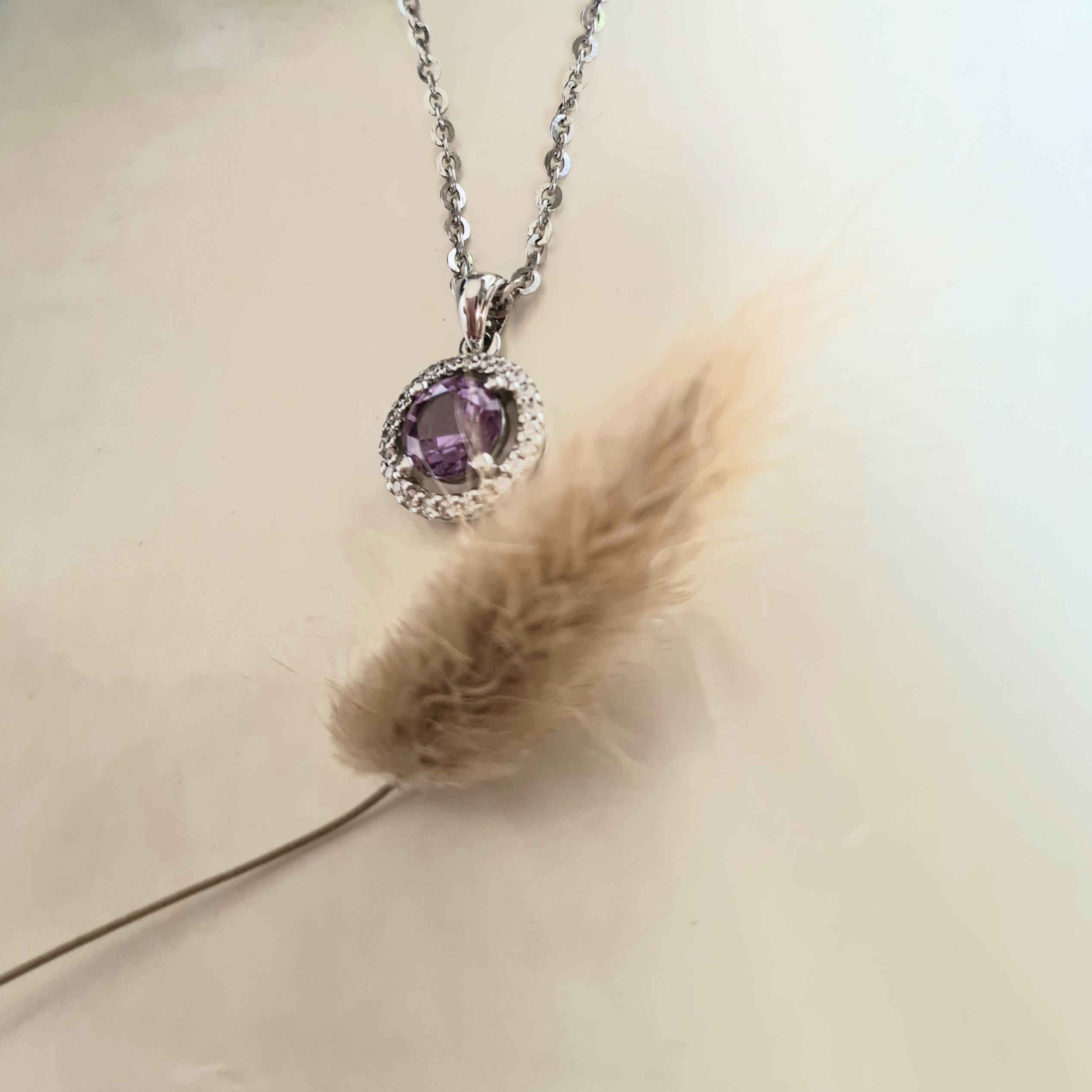 Halo Alexandrite Pendant