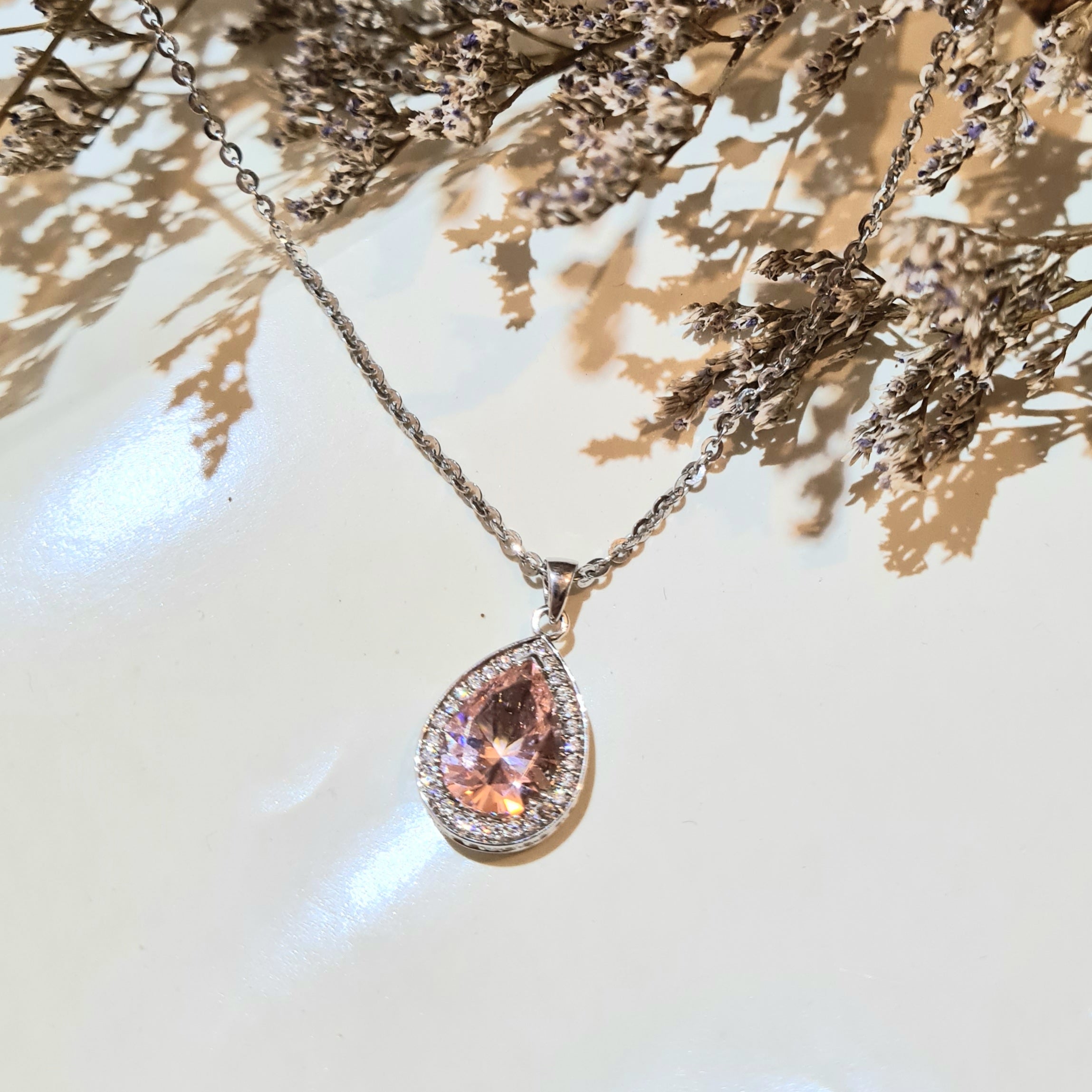 Blush Pink Morganite Pendant