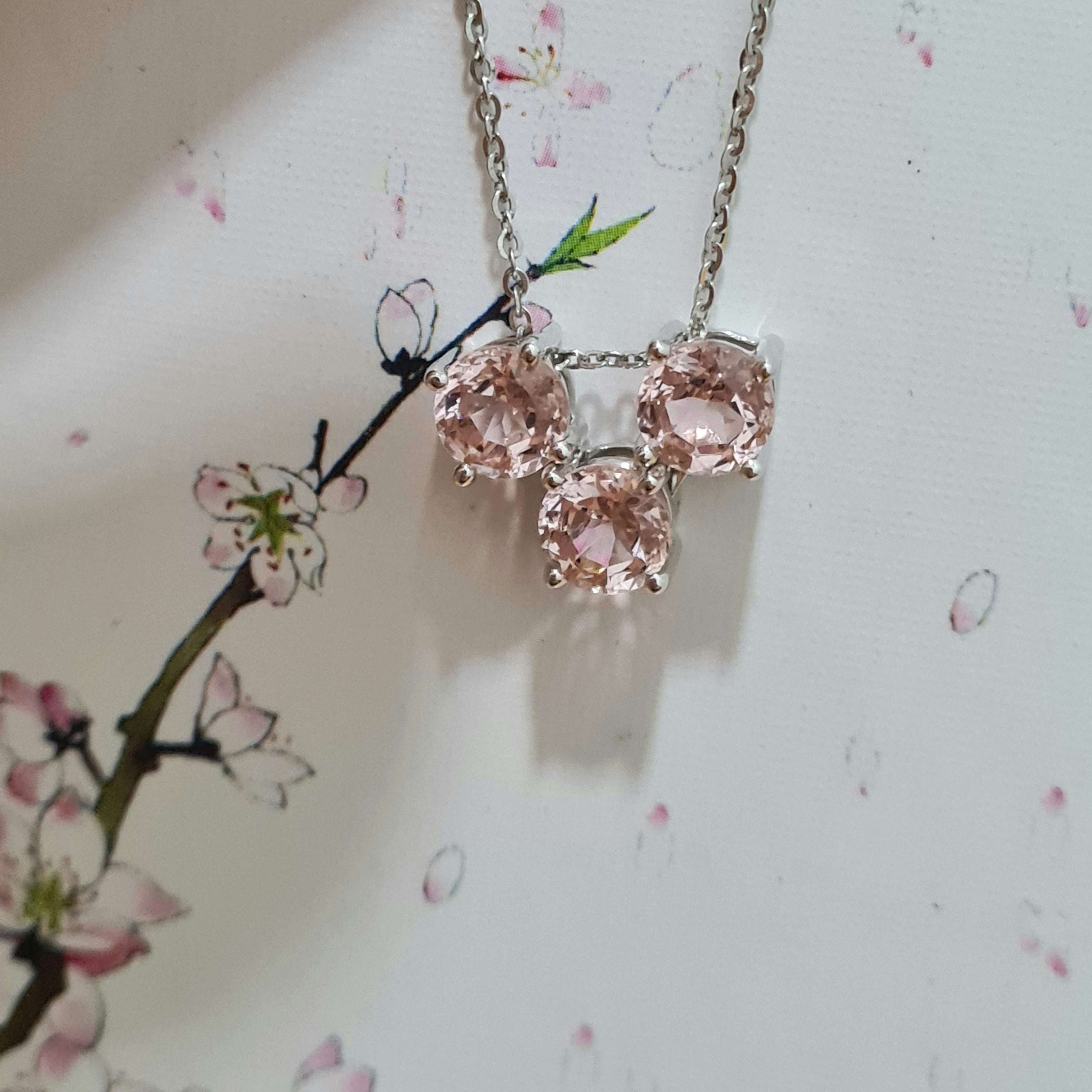 Trilogy 2 in 1 Morganite Simulants Pendant