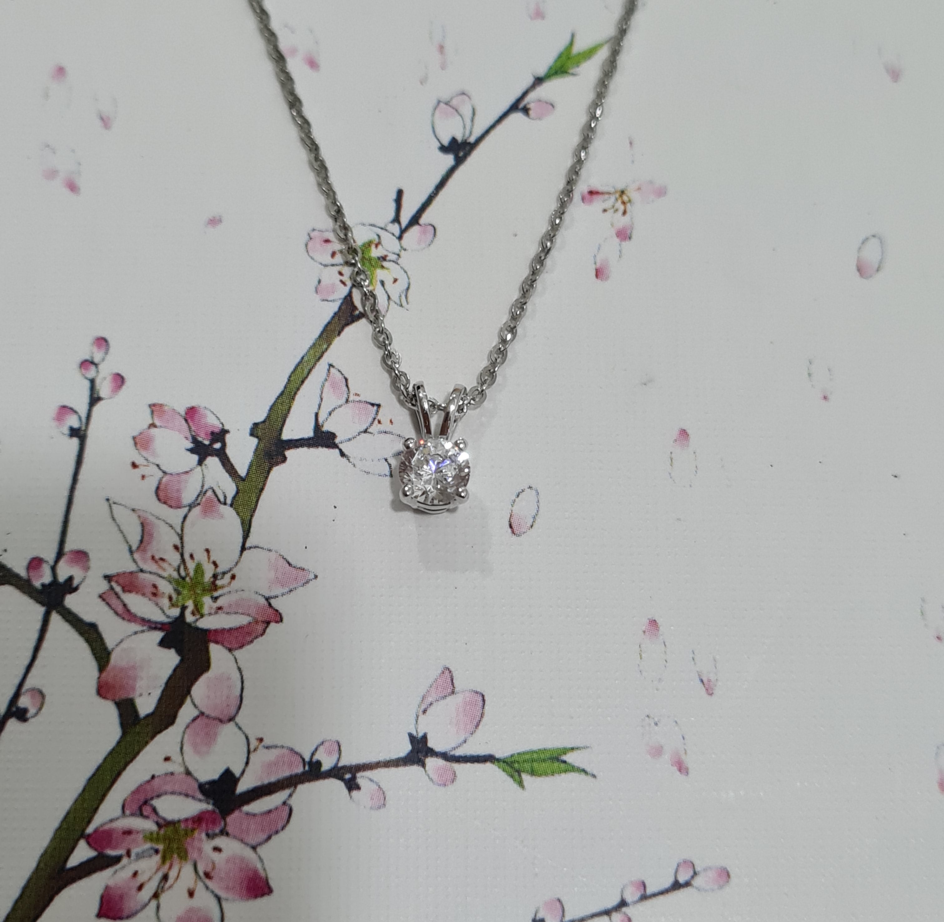 Dainty Solitaire Necklace