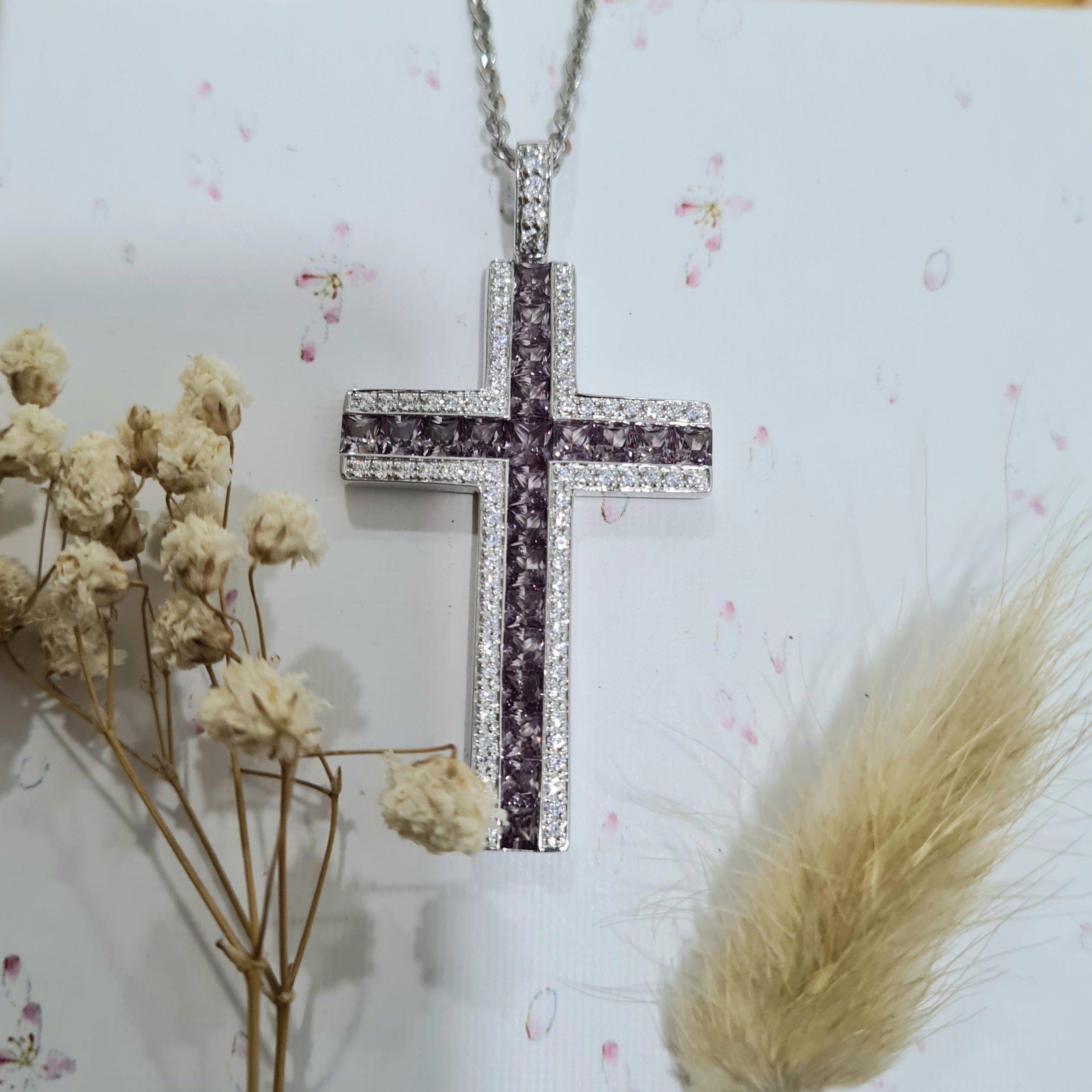 Alexandrite Cross Pendant