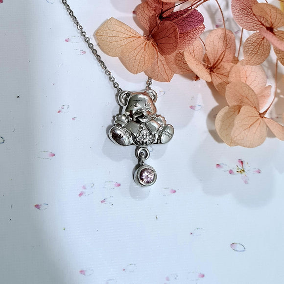 Forever Bear Morganite Pendant