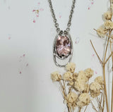 Oval Morganite Pendant