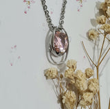 Oval Morganite Pendant