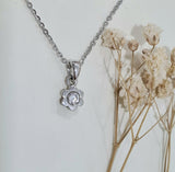 Bezel Floral Pendant